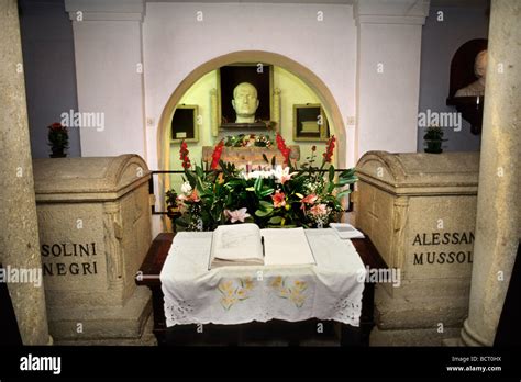 The Tomb Of Benito Mussolini To Predappio Forlì Italy Stock Photo Alamy