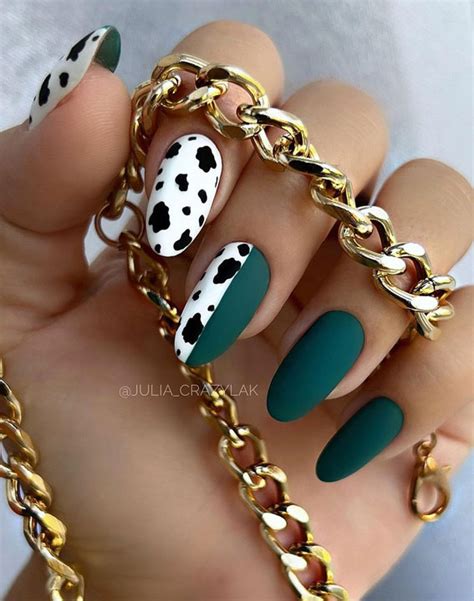 Cute Fall Nails To Help You Get Ready For Autumn Manicure Matte Green