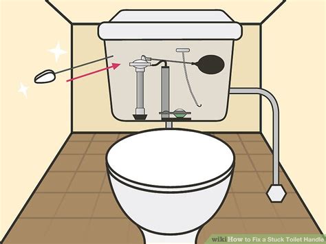 Once you know how to fix the handle, the flush valve, and the fill valve, you'll be able to help in its time of need. 3 Ways to Fix a Stuck Toilet Handle - wikiHow