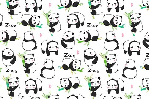 Cute Panda Set Patterns By Twisted Tail