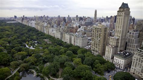 Aerial View Of Central Park And Upper East Side In Manhattan New York