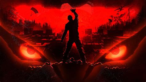 H1z1 King Of The Kill Battle Royale Games Blood And Fire Red Eyes