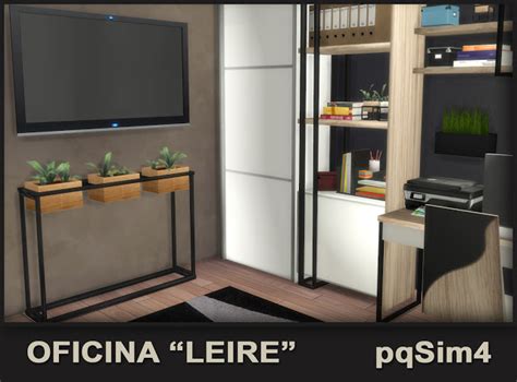 Sims 4 Ccs The Best Leire Office By Pqsim4