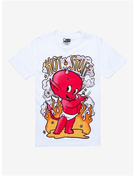 Hot Stuff The Little Devil Flames Boyfriend Fit Girls T Shirt Hot Topic