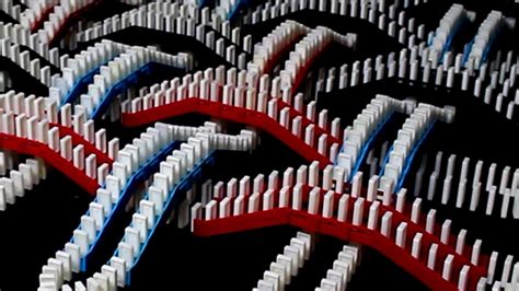 37 Elaborately Linked Setups Of Falling Dominoes Featuring An