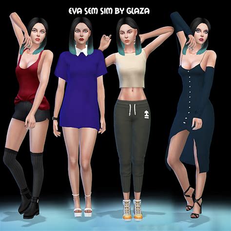 Eva Sem At All By Glaza Sims 4 Updates