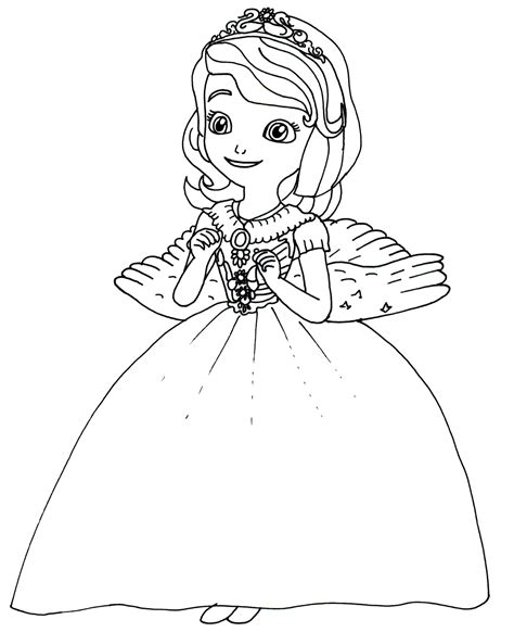 Sofia The First Coloring Sheets Coloring Pages