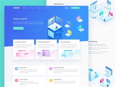 Onsched Features Page Web App Design Website Design Trends