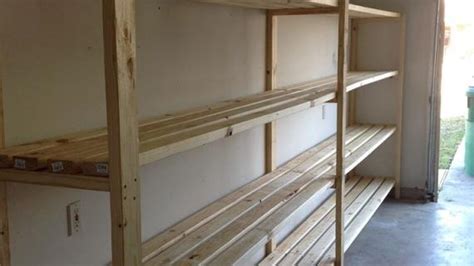 Easy Economical Garage Shelving From 2x4s Free Standing Ana White