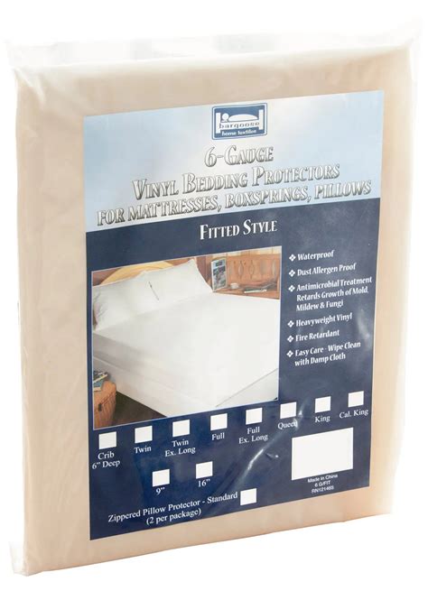 Heavy Duty Vinyl Mattress Protector Waterproof Shop Bedding Royal Mystique Vinyl Zippered