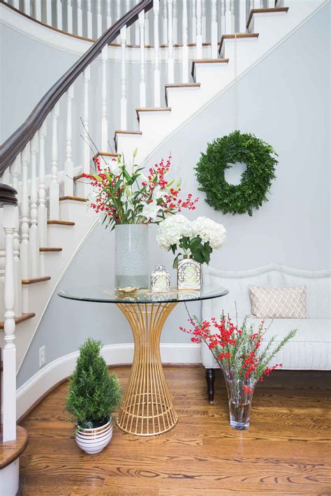 Decorate Your Foyer For Christmas Fashionable Hostess