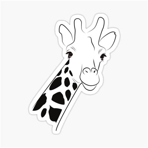 Giraffe Sticker For Sale By Laurenote Redbubble