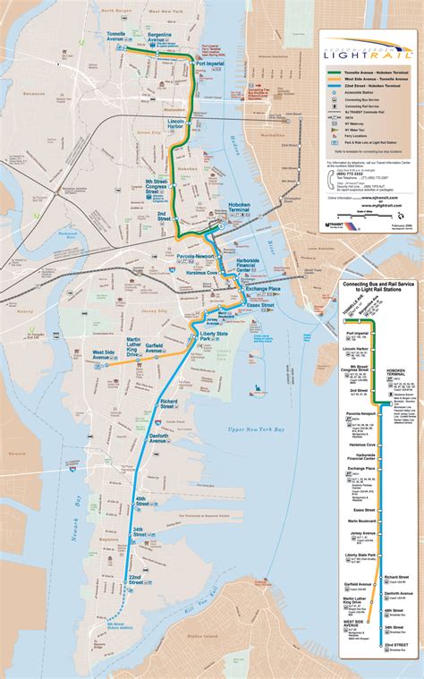 Here Is A Link To The Map Of The Hudson Bergen Light Rail