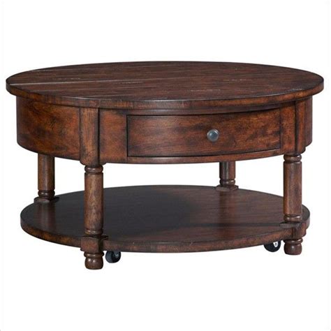 Look at all this delicious coffee ready to ship! Broyhill Furniture - Attic Heirlooms Round Cocktail Table ...