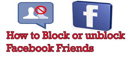 How To Block Or Unblock Facebook Friends Block Friends In Facebook