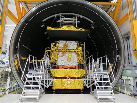 Esa Konnect Satellite In Thermal Vacuum Test Chamber