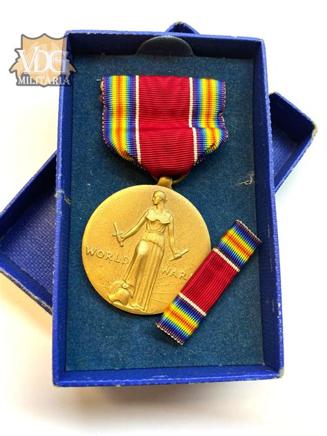 Us Ww2 Victory Medal In Box Vdg Militaria