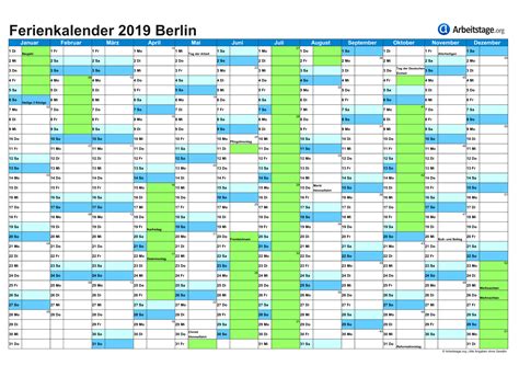 Du bist urlaubsreif und möchtest wissen, wann die nächsten schulferien in bayern 2021 starten? Ferien Berlin 2019, 2020 Ferienkalender mit Schulferien ...