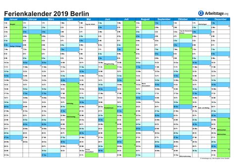 Wann sind ferien in berlin 2021? Ferien Berlin 2019, 2020 Ferienkalender mit Schulferien ...