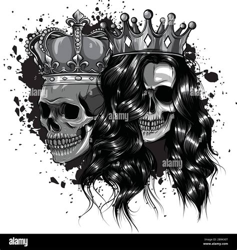 Top 196 King And Queen Skull Tattoos