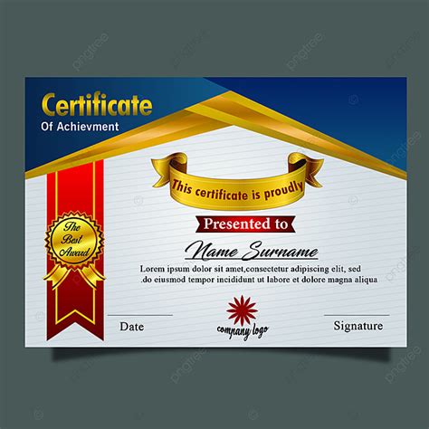 Modern Certificate Template Luxury Multipurpose For Award