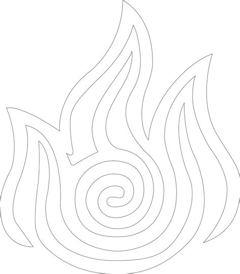 Fire Bending Emblem Outline By Mr Droy On Deviantart