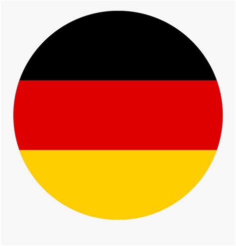 The national flag of germany features three equal horizontal bands of black (top), red, and gold. Germany Flag Circle Png , Free Transparent Clipart ...