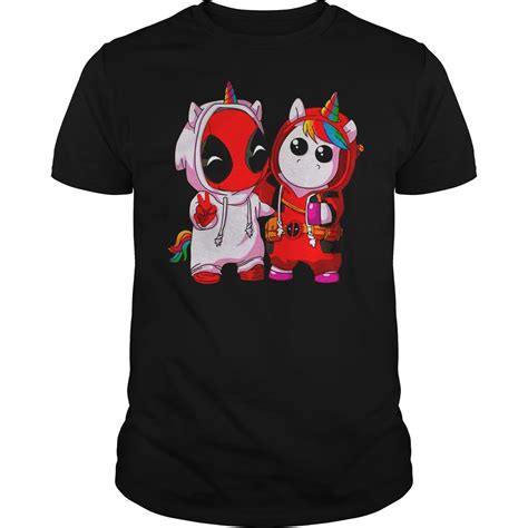 Baby Deadpool And Unicorn Shirt Lady Tee Guy Tee Myteashirts