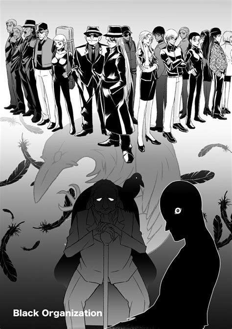 Detective Conan Black Organization Manga Detective