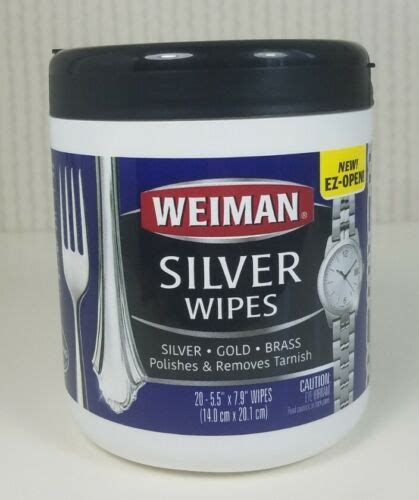 Weiman Silver Wipes Polish Cleaner And Tarnish Remover 20 Wipes