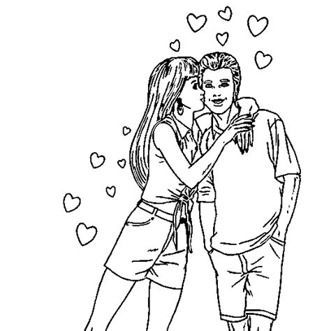 Dibujo De Pareja Para Colorear Ultra Coloring Pages Reverasite