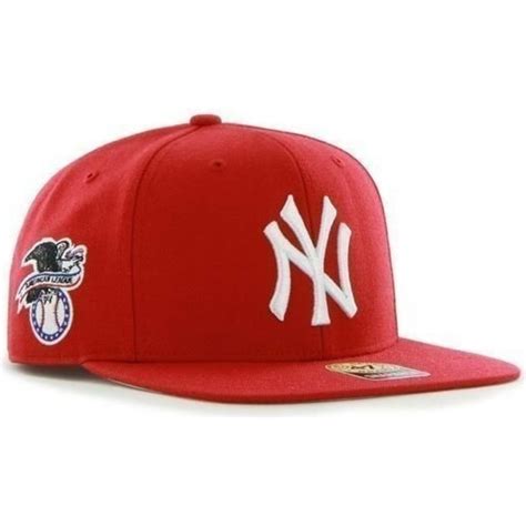 Gorra Plana Roja Snapback De New York Yankees Mlb Sure Shot De 47 Brand