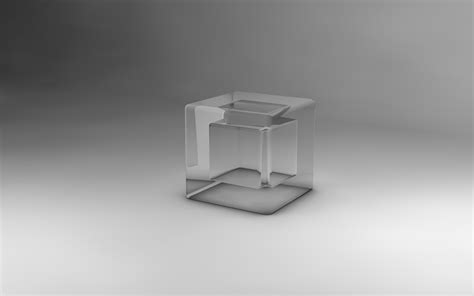 Minimalism Digital Art Simple Background 3d Cube