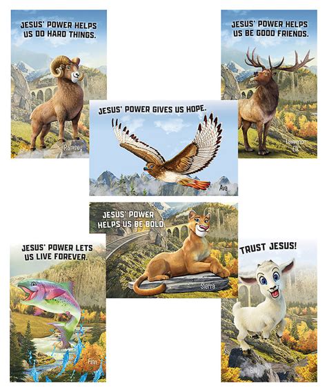 Vacation Bible School Vbs 2020 Rocky Railway Bible Point Posters Set