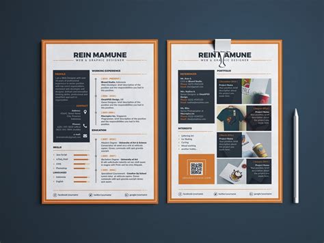 Cover letter graphic design template. Minima - Free Elegant Resume Template with Matching ...