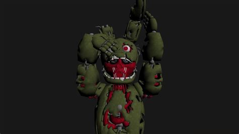 He is possessed by the soul of william afton (nicknamed purple guy), the killer responsible for major events in the fnaf 's timeline. Springtrap test ( Iyan 3D pro ) - YouTube