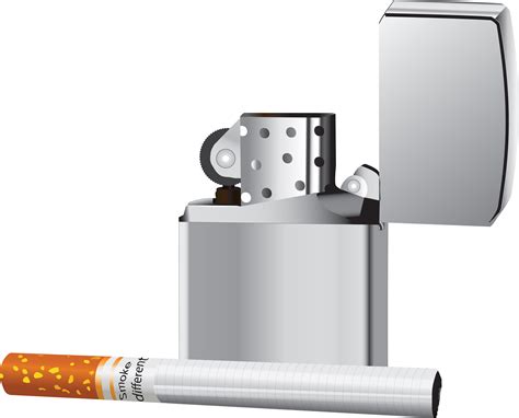 Cigarette and light PNG image