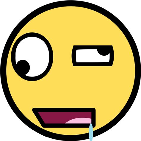 Drooling Smiley Awesome Face Epic Smiley Know Your Meme