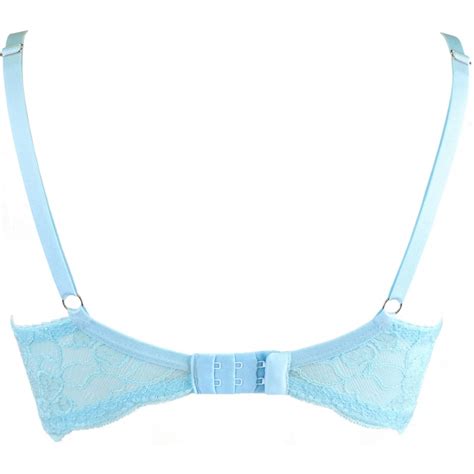 Passion Wave Blue Sheer Balconette Bra