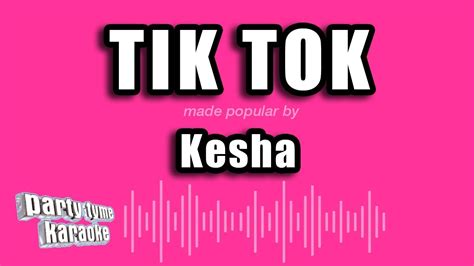 Kesha Tik Tok Chords Chordify