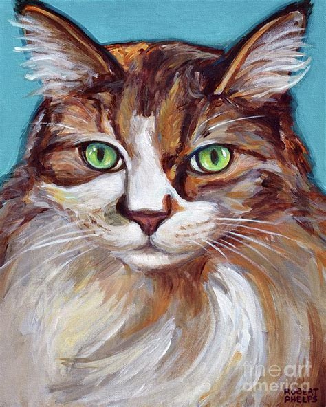 Ragdoll Cat Painting By Robert Phelps Fine Art America