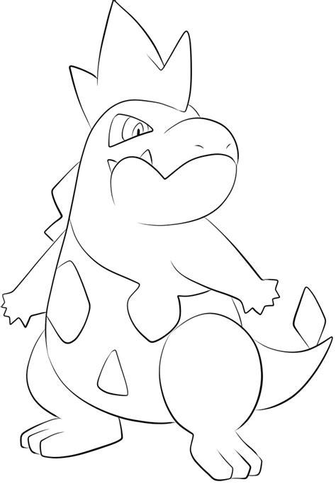 159 Croconaw Lineart By Lilly Gerbil On Deviantart