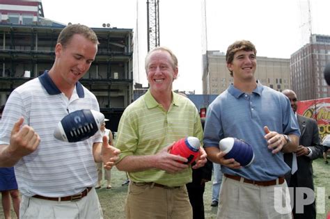 Photo Eli Petyon And Archie Manning At Fathers Day Football