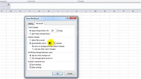 Use Excel To Shared Workbook To Collaborateexcel 2010 Youtube