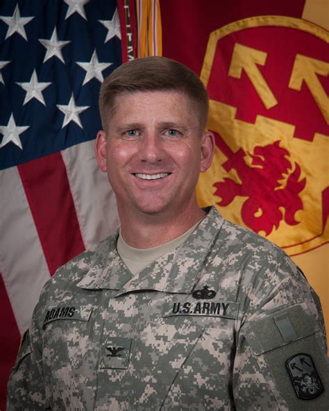 Colonel Brian W Adams Article The United States Army