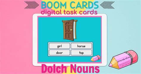 However, a paid account (see pricing here here) is very affordable and allows. Dolch Noun Boom Cards - Free Word Work