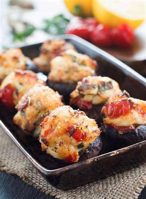 Easy Recipe Perfect Crab Stuffed Mushrooms Healthy Pioneer Woman