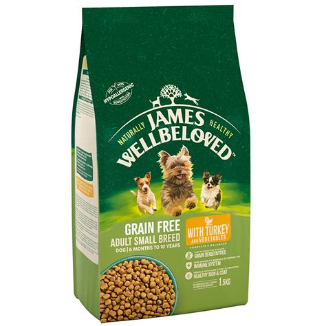 James Wellbeloved Grain Free Small Breed Dry Adult Dog Food Turkey 1