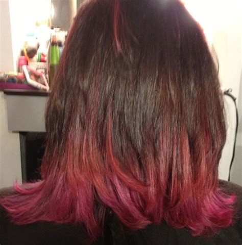 Pink Ombre Highlights Latest Hair Color Trend
