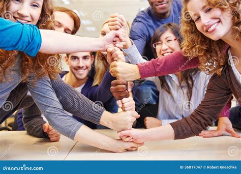 Cooperation And Teamwork Stock Image Image Of Friendship 36817047